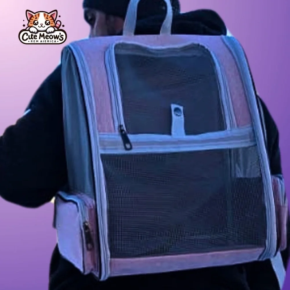 Pink Cat Backpack Carrier